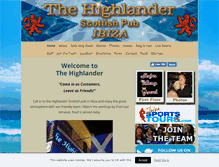 Tablet Screenshot of highlanderibiza.com